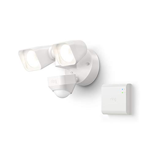 Ring Smart Lighting – Floodlight, Wired, Outdoor Motion-Sensor Security Light, White (Starter Kit) | The Storepaperoomates Retail Market - Fast Affordable Shopping