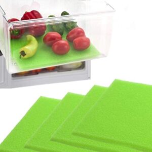 Dualplex® Fruit & Veggie Life Extender Liner for Fridge Refrigerator Drawers, 13 x 10.5 Inches (4 Pack) – Extends The Life of Your Produce & Prevents Spoilage