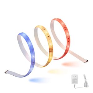 SYLVANIA Smart LED WiFi Full Color Light Strip, 6.5 ft, Dimmable, Compatible with Alexa and Google Home Only – 1 Pack (75704)