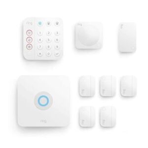 Certified Refurbished Ring Alarm 9-piece kit (2nd Gen) – home security system with optional 24/7 professional monitoring – Works with Alexa