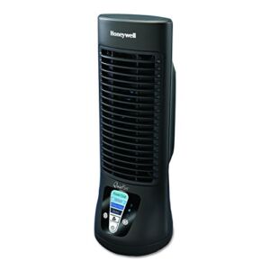 Honeywell HTF210B QuietSet Personal Table Fan, Black – Oscillating Personal Fan with Quiet Operation and 4 Levels of Power and Sound