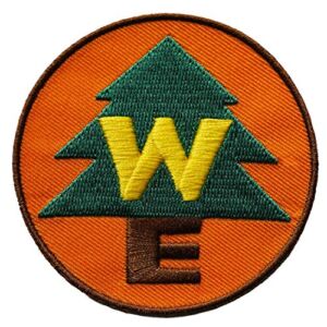 Wilderness Explorer Boy Scout Camping Backpack Embroidered Iron On Patch Badge Applique Adventure Nature Hiking Sunflower Sun Moon Sweet Enjoy Easy Flower Cartoon Cute Jean Jacket