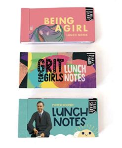 Lunch Box Notes for Girls Bundle – 3 Packs of 20 Unique Inspirational, Motivational and Kindness Note Cards