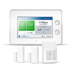 Samsung Electronics F-ADT-STR-KT-1 SmartThings ADT Wireless Home Security Starter Kit with DIY Smart Alarm System Hub, Door and Window Sensors, Motion Detector- Alexa Compatible, White