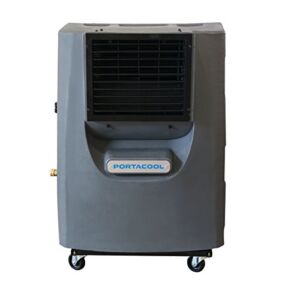 Portacool PACCY130 Cyclone 130 Indoor/Outdoor Patio, Garage, Camping Portable 2 Speed 700 Square Foot Evaporative Swamp Air Cooler with 16 Gallon Tank