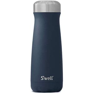 S’well Stainless Steel Traveler – 20 Fl Oz – Azurite – Triple-Layered Vacuum-Insulated Travel Mug Keeps Coffee, Tea and Drinks Cold for 36 Hours and Hot for 15- BPA-Free Water Bottle