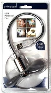 USB Personal Mini Desk Fan (CHROME)