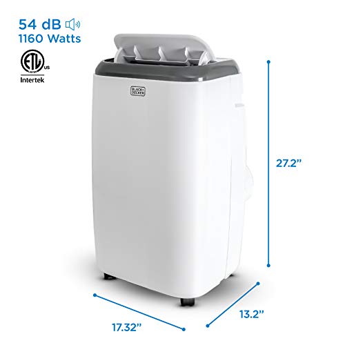 BLACK+DECKER 12,000 BTU Portable Air Conditioner with Heat and Remote Control, White | The Storepaperoomates Retail Market - Fast Affordable Shopping