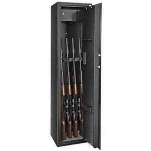 Mytunes Can Hold 5 Rifles Code Depository Security Gun Cabinet/Safe-Black