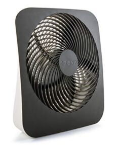 Treva 10-Inch Portable Desktop Battery Fan, Powered by Battery and/or AC Adapter – Air Circulating with 2 Cooling Speeds (Batteries Included)