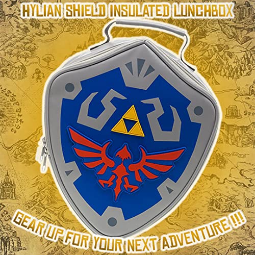 The Legend of Zelda Hylian Shield Gray Insulated Lunchbox Cooler Bag | The Storepaperoomates Retail Market - Fast Affordable Shopping