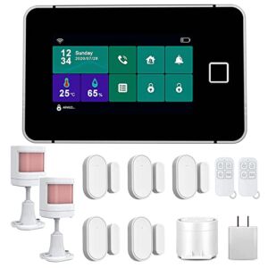 icyber WiFi Home Security Alarm System, DIY Wireless Burglar Alarm System Kit, 4.3 inch Touch Screen Panel, APP Remote Control, Compatible with Alexa and Google Assistant (NO Monthly Fees)