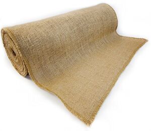 Richcraft 12″ x 10yd NO-FRAY Burlap Roll ~ Natural Long Fabric with Finished Edges. Perfect for Weddings,Table Runners, Placemat, Crafts. Decorate Without The Mess!