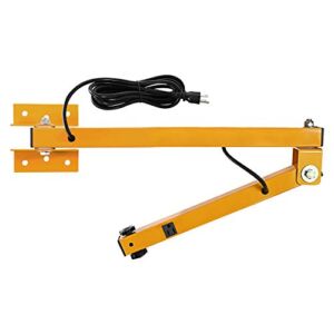 Findady Folding Arm Dock Light Mounting Arm,60″ Arm Length, Used with Available Dock Light Modular Light Head Options, 7ft Cordset, 120~277 Volt, Yellow