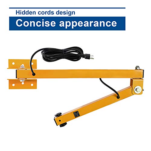 Findady Folding Arm Dock Light Mounting Arm,60″ Arm Length, Used with Available Dock Light Modular Light Head Options, 7ft Cordset, 120~277 Volt, Yellow | The Storepaperoomates Retail Market - Fast Affordable Shopping