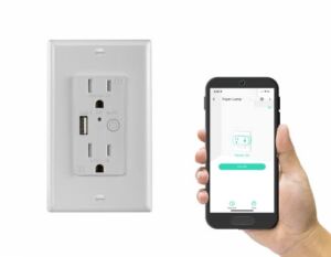 Smart Wall Plug, YoLink 1/4 Mile World’s Longest Range Smart in-Wall Outlet 15A Compatible with Alexa Google Assistant IFTTT, App Remote Timer Schedules Scene Automation Control, YoLink Hub Required