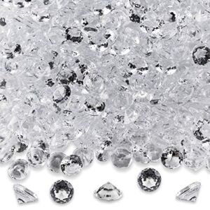 Diamond Table Confetti Party Toy Decorations for Weddings, Bridal Shower, Birthdays, Graduations, Home, and more. 800 COUNT, 4 Carat/8mm Jewels by Super Z Outlet