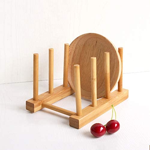Kunovo Bamboo Dish Rack,Pot lid/Plate/Cutting Board Organizer for Kitchen cabinets,Bottle Drying Holder | The Storepaperoomates Retail Market - Fast Affordable Shopping