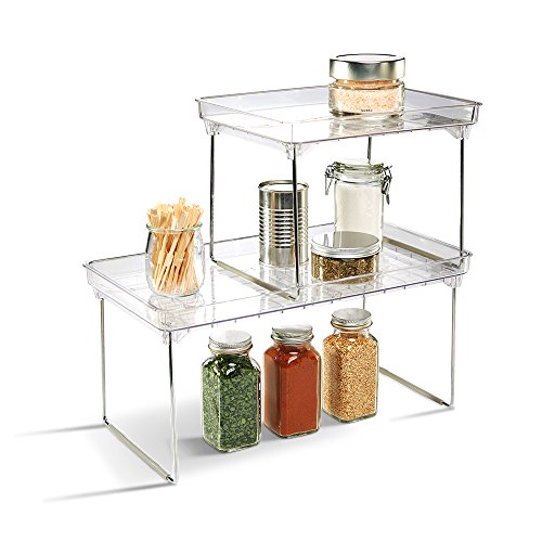madesmart Clear Stacking Shelf, 9.5 x 7.72 x 1.5 | The Storepaperoomates Retail Market - Fast Affordable Shopping
