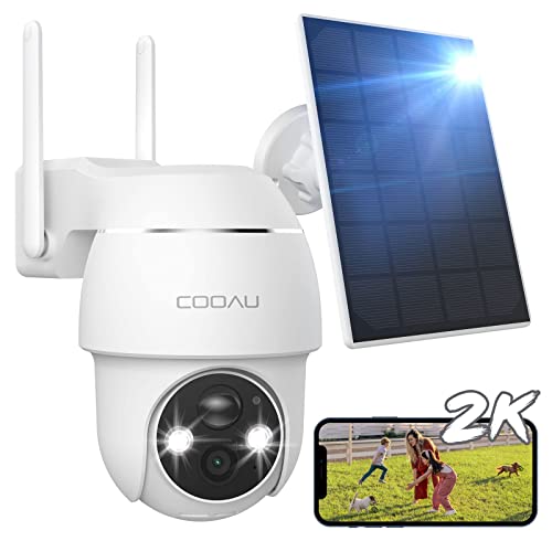 Security Camera Outdoor, 360° PTZ Security Cameras Wireless Outdoor Solar Powered, 2.4G Wireless WiFi Cameras for Home Security, 2K Night Vision, PIR Detection, 2 Way Audio,IP66,SD/Cloud Storage | The Storepaperoomates Retail Market - Fast Affordable Shopping