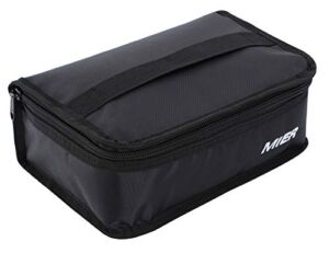 MIER Portable Thermal Insulated Cooler Bag Mini Lunch Bag for Kids, Black