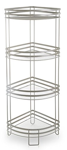 BINO ‘Lafayette’ Rust-Resistant 4-Tier Corner Spa Tower, Nickel | The Storepaperoomates Retail Market - Fast Affordable Shopping