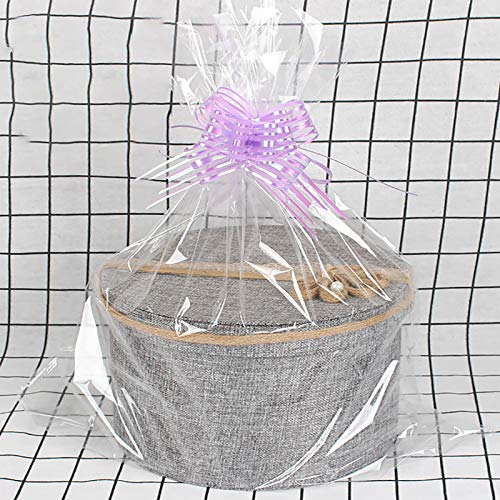 Holvyt Large Clear Basket Bags, 10 Pack 32″x 46″ Cellophane Wrap Plastic Package for Baskets and Gifts | The Storepaperoomates Retail Market - Fast Affordable Shopping