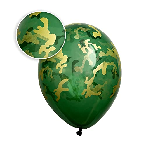 Camouflage Balloons. 24 per Pack. High Grade Latex 12 Inch Size. Perfect for Outdoors Themed, Hunting, or Military Celebration or Party. | The Storepaperoomates Retail Market - Fast Affordable Shopping