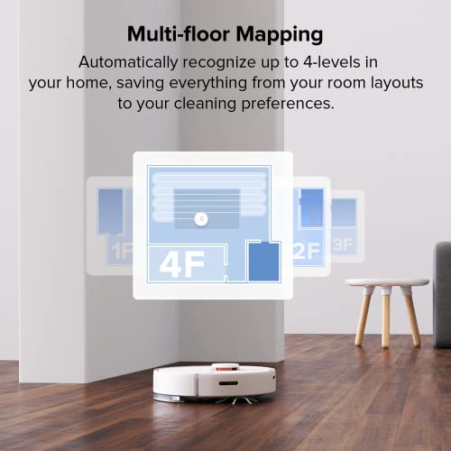 roborock S6 Pure Robot Vacuum and Mop, Multi-Floor Mapping, Lidar Navigation, No-go Zones, Selective Room Cleaning, Super Strong Suction Robotic Vacuum Cleaner, Wi-Fi Connected, Alexa Voice Control | The Storepaperoomates Retail Market - Fast Affordable Shopping