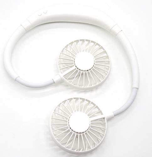 Portable USB Rechargeable Neckband Neck Hanging Sport Style Cooling Mini Fan (White) | The Storepaperoomates Retail Market - Fast Affordable Shopping