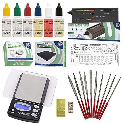 Gold Silver Platinum Diamond Jewelry Tester Appraisal Kit 10K 14K 18K 22K 24K Electronic Scale Test 30X Eye Loupe Magnifier Precious Metals 999 925 Scrap | The Storepaperoomates Retail Market - Fast Affordable Shopping