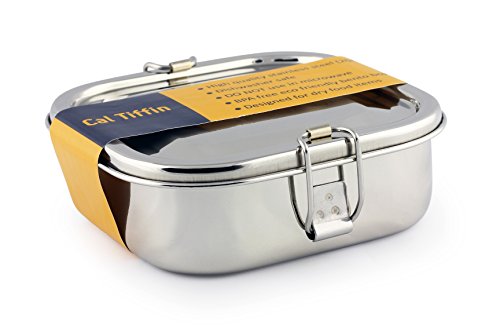 Cal Tiffin SQUARE Bento Box lunch container (2-compartment, 25oz) – Made in India | The Storepaperoomates Retail Market - Fast Affordable Shopping