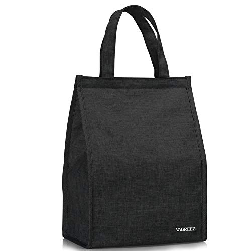 VAGREEZ Lunch Bag, Insulated Lunch Bag Large Waterproof Adult Lunch Tote Bag For Women Men (Black) | The Storepaperoomates Retail Market - Fast Affordable Shopping