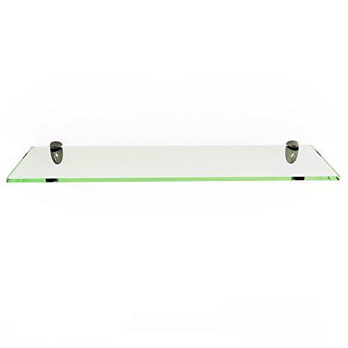 Fab Glass and Mirror S-12x21RECCHBR Rectangle Glass Shelf, 12″ X 21″, Clear | The Storepaperoomates Retail Market - Fast Affordable Shopping