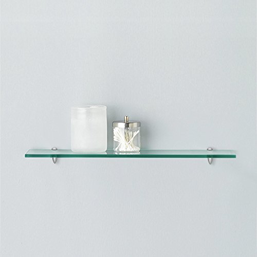 Fab Glass and Mirror S-12x21RECCHBR Rectangle Glass Shelf, 12″ X 21″, Clear | The Storepaperoomates Retail Market - Fast Affordable Shopping