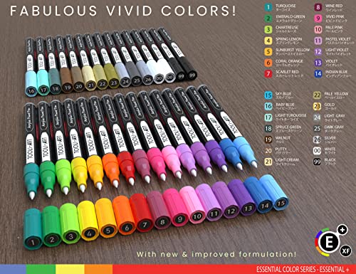 Acrylic Paint Markers Paint Pens Assorted Vibrant Markers for Rock Painting, Canvas, Glass, Mugs, Wood, Ceramic, Fabric, Metal, Ceramics. Non Toxic, Quick Dry, Multi-Surface, Lightfast (EXTRA FINE) | The Storepaperoomates Retail Market - Fast Affordable Shopping