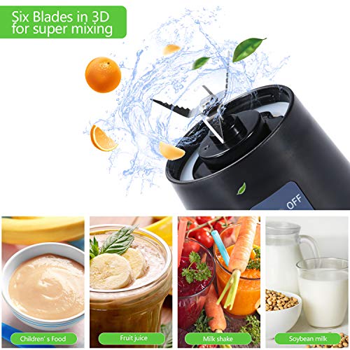 Portable Blender, Smoothie Blenders, Personal Size Blender USB Rechargeable Smoothies and Shakes Juicer Cup, 4000mAh Battery Strong Power | The Storepaperoomates Retail Market - Fast Affordable Shopping