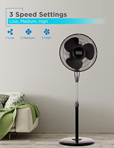 BLACK+DECKER 16 Inches Stand Fan with Remote | The Storepaperoomates Retail Market - Fast Affordable Shopping