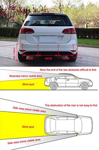 Silver Front and Rear 8 Sensors Car Reverse Parking Rader Kit LED Buzzer Alarm Front Rear Reverse Parking Rader Kit LED Buzzer Alarm | The Storepaperoomates Retail Market - Fast Affordable Shopping