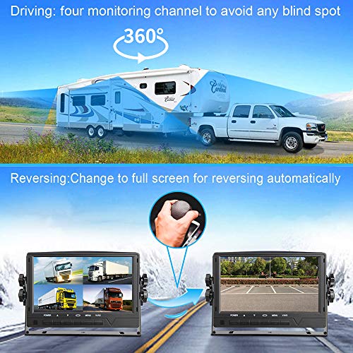 4 Channel Mobile DVR Kit 1080P AHD HDD Car DVR Video Recorder with 4pcs 2.0MP Camera,7 inch VGA IPS Monitor for Truck School Bus RVS Motorhome | The Storepaperoomates Retail Market - Fast Affordable Shopping