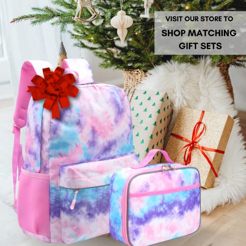 Fenrici Tie Dye Lunch Box for Girls, Insulated Kids Lunch Box for Teens, Perfect for Preschool, K-6, Soft Sided Compartments, Spacious, BPA Free, Food Safe,10.8in x 8.5in x 2.8in, Pink Pastel | The Storepaperoomates Retail Market - Fast Affordable Shopping