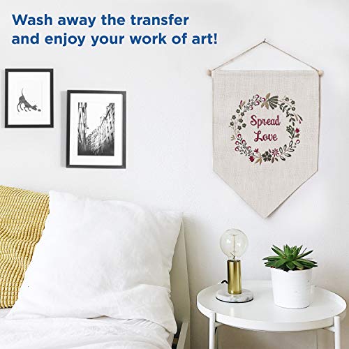 Print Works Vanishing Embroidery Transfers, for White/Light-Colored Fabrics, 5 Sheets, Inkjet, 8.5 x 11 (00536) | The Storepaperoomates Retail Market - Fast Affordable Shopping