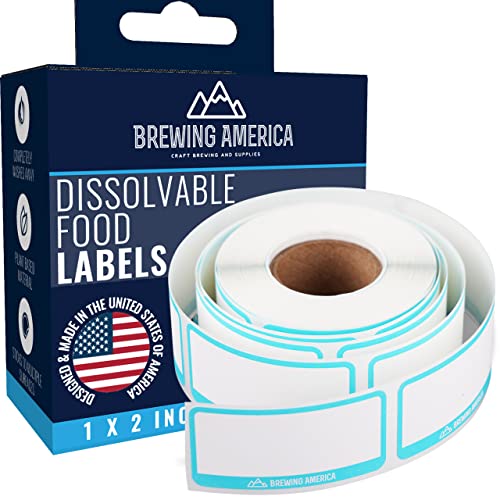 Dissolvable Food Labels for Food Containers – Made in USA – Great for Food Prep, Pantry, Canning, Freezer, Mason Jar Storage, Bottles and Rotation– No Scrubbing, No Residue – TEAL | The Storepaperoomates Retail Market - Fast Affordable Shopping