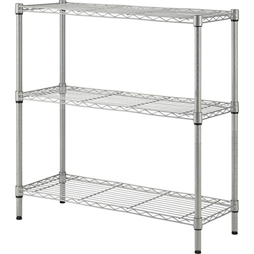 Lorell Light-Duty Wire Shelving Storage Rack, 36″ x 36″ x 14″, Silver | The Storepaperoomates Retail Market - Fast Affordable Shopping