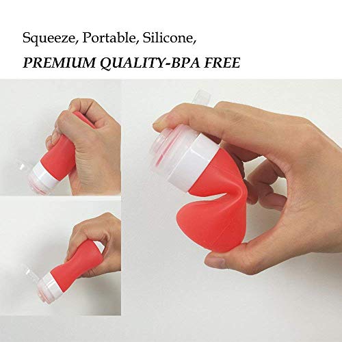 YINGGG Squeeze Portable Salad Dressing Container to Go Bottles Sauce Leakproof Condiment Storage Bottle, Dressing to Go for Lunch set of 4 (37ML) | The Storepaperoomates Retail Market - Fast Affordable Shopping