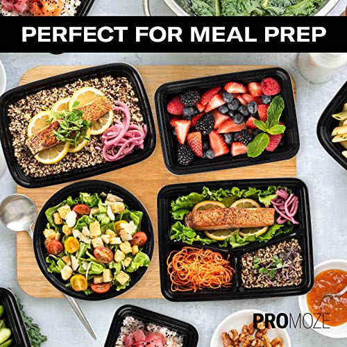 50-Pack Meal Prep Plastic Microwavable Food Containers meal prepping & Lids. “{24 OZ.}” Black Rectangular Reusable Storage Lunch Boxes -BPA-free Food Grade- Freezer Dishwasher Safe – “PREMIUM QUALITY” | The Storepaperoomates Retail Market - Fast Affordable Shopping