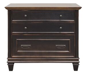 Martin Furniture Hartford Lateral File Cabinet, Brown – Fully Assembled