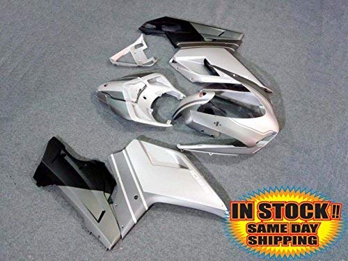 Matte Black w/Silver Grey Complete Injection Molding Fairing Kit Bodywork Bodyframe Body Kits Set Motorcycle Aftermarket Parts for Ducati 848 1098 1198 2007 2008 2009 2010 2011 2012 | The Storepaperoomates Retail Market - Fast Affordable Shopping