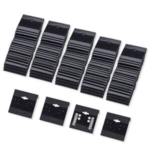 Super Z Outlet Black Velvet Plastic Display Cards for Earrings, Jewelry Accessories, 2″ x 2″ (100 Pk)