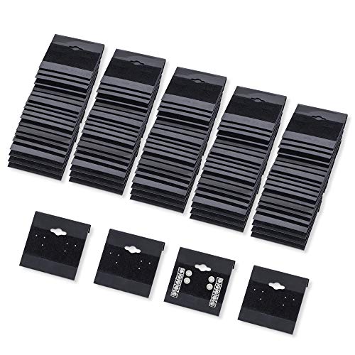 Super Z Outlet Black Velvet Plastic Display Cards for Earrings, Jewelry Accessories, 2″ x 2″ (100 Pk) | The Storepaperoomates Retail Market - Fast Affordable Shopping